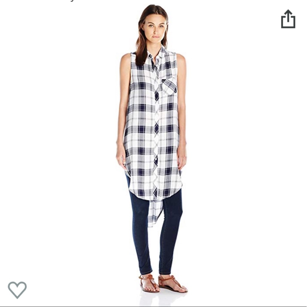 Rails Jordyn Flannel Sleeveless Tunic